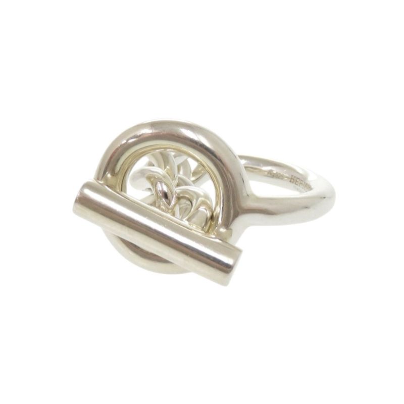 Hermes Croisette Silver 925 Size 51 Silver Ring 1172 Hermes