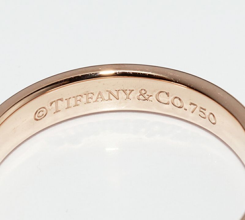 Tiffany & Co Ring 18K Pink Gold 1837 Narrow Ring Width 36mm (014in)