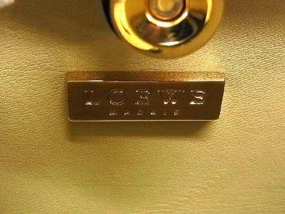 Loewe Leather Tote Handbag Mini Bag Ladies Black Ax1084