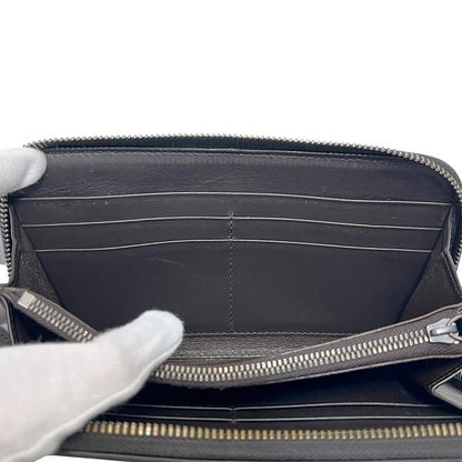 Bottega Veneta Round Zipper Long Wallet Brown Intrecciato Excellent Condition