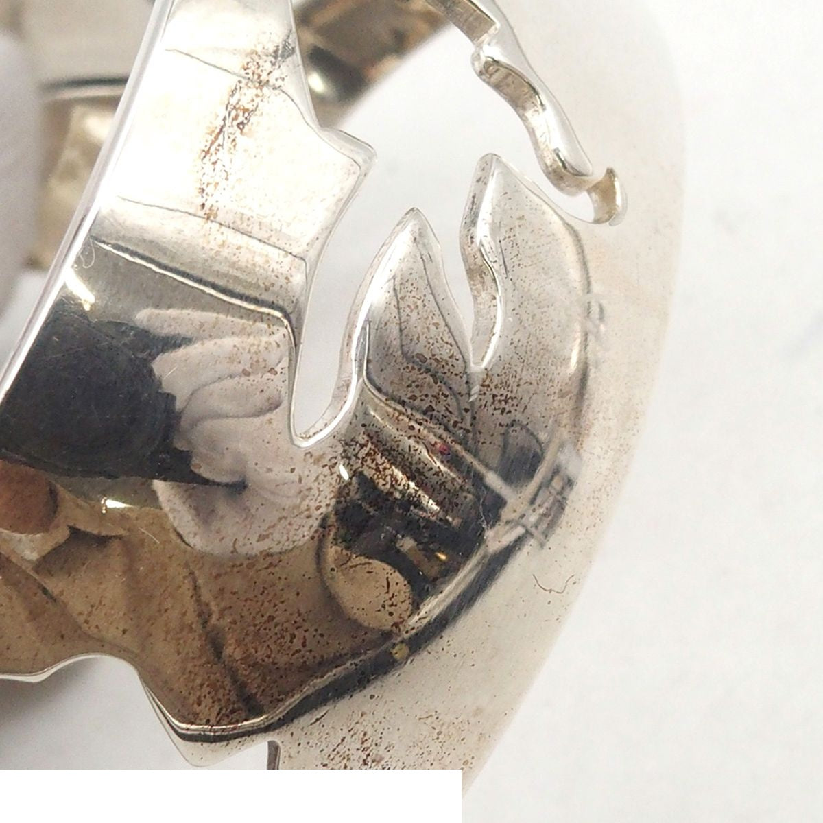Hermes Bangle Sea Motif Silver Bracelet — view 7