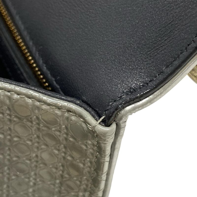 Dior/christian Dior Shoulder Bag Diorama Silver Chain Shoulder Leather