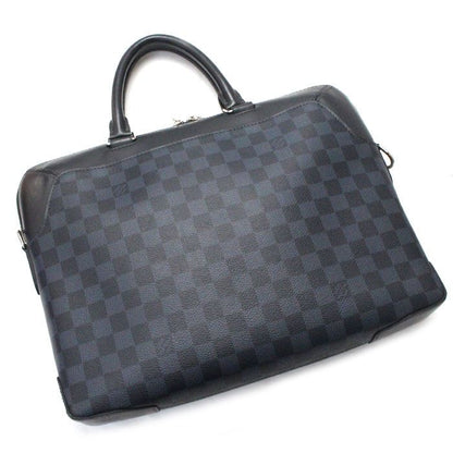Louis Vuitton Oliver Briefcase Damier Cobalt Black Navy N51199 Ca3198 Men's