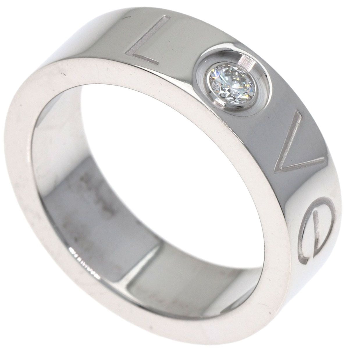 Cartier Love Ring Diamond Christmas Limited 47 18K White