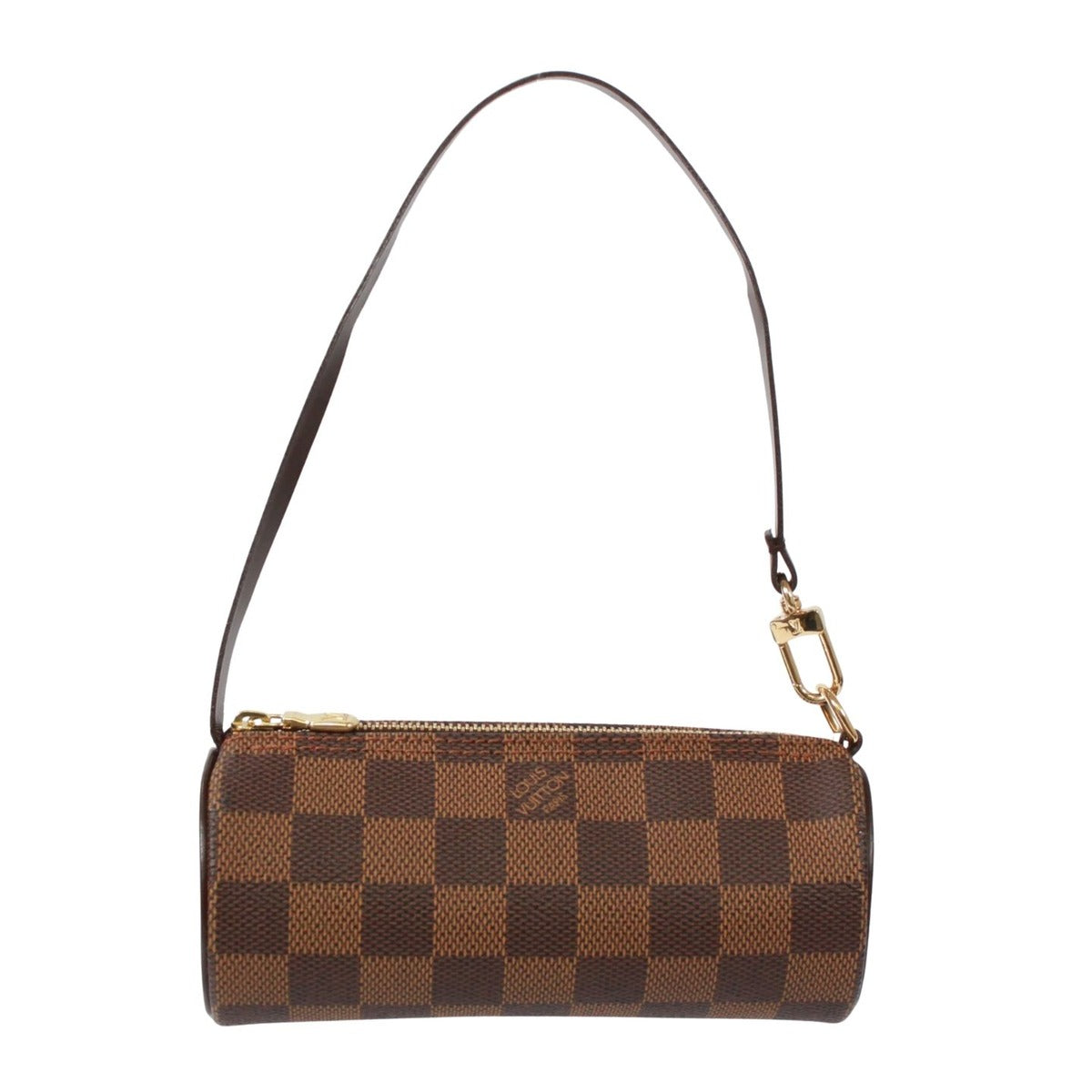 Louis Vuitton Papillon 30 Damier Ebene Leather Brown Handbag — view 13