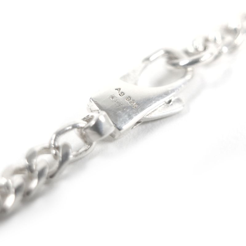 Gucci 774055 Diagonal Interlocking G Ag925 Chain Necklace Silver With Box And