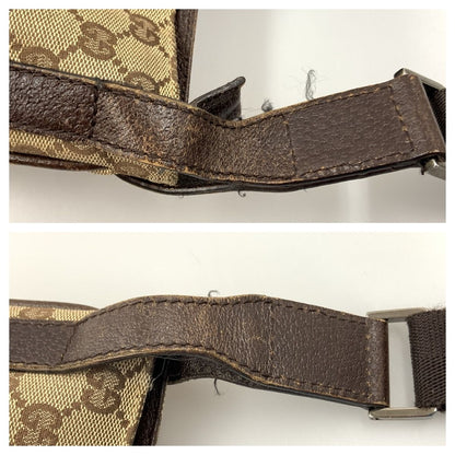 Gucci GG Canvas Shoulder Bag 122791 Beige