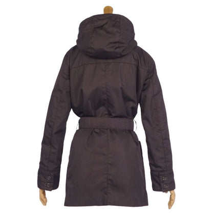 Prada Coat Hooded Cotton Nylon None Outerwear Rede