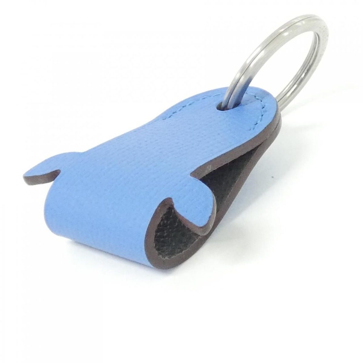 Hermes Key Holder Blue — view 5