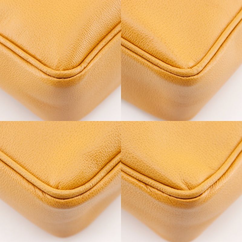 Gucci Old Gucci 1529593678 Calf Yellow Men's Business Bag