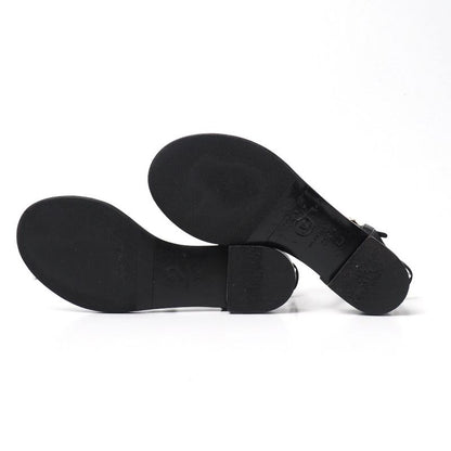 Chanel Sandals Size 35C Thong Sandals Ankle Strap Shoes CC Coco Mark Imitation
