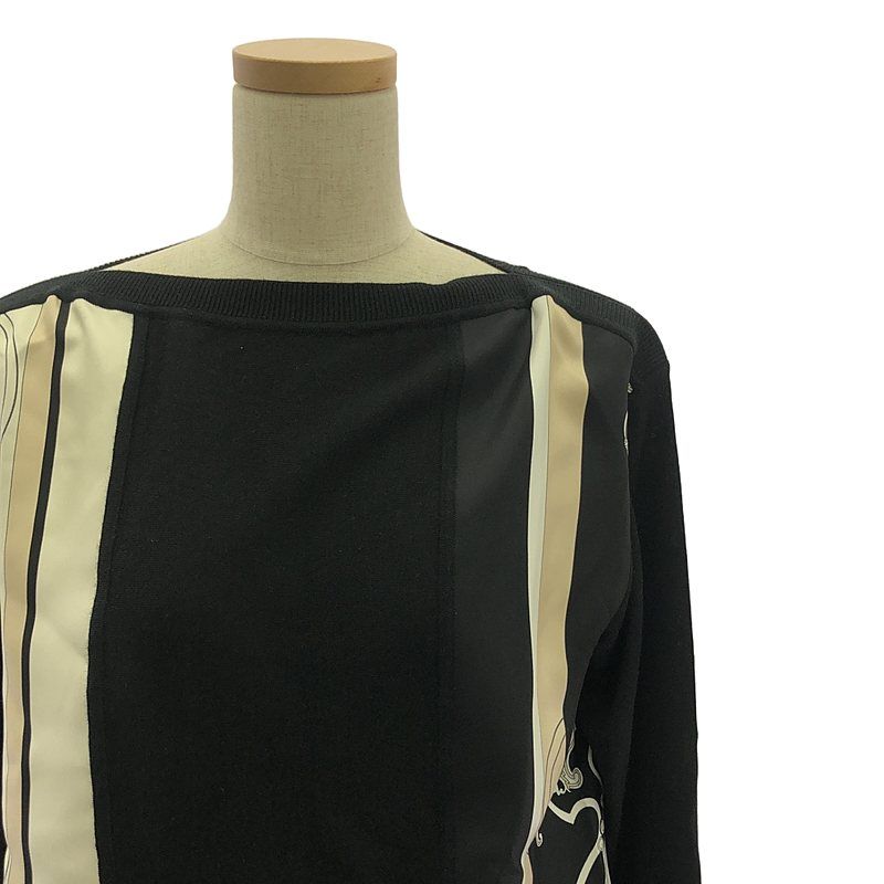 Hermes | 2023ss | Exlibris Twillaine Cashmere Silk Different Material Switching