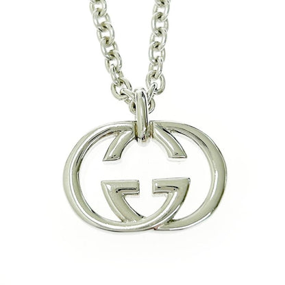 Gucci Silver Interlocking G Necklace 25.9g 925 Engraved 434377 Necklace