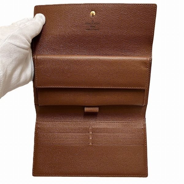 Louis Vuitton Monogram Portefeuille International M61217 Long Wallet Trifold