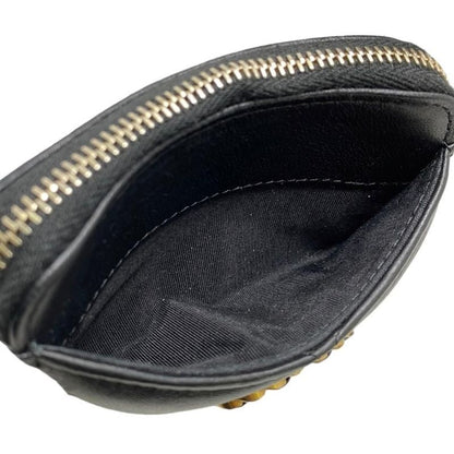 Chanel 19 Coin Case Card Case Coin Purse Ap2086 Matelasse Black Gold Chanel19