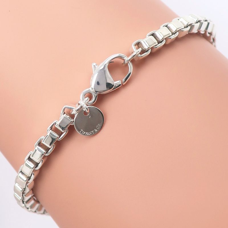 Tiffany & Co Venetian Silver 925 Ladies 15.8g Bracelet