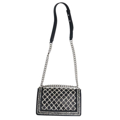 Chanel A67086 Boy Chanel 25 Lambskin Sequin Chain Shoulder Bag Women 25