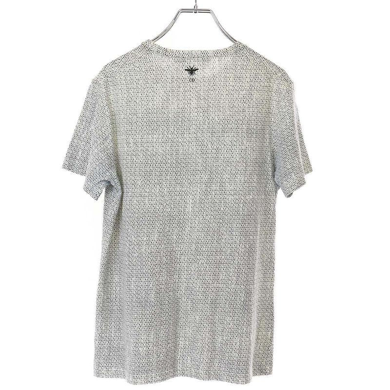 Christian Dior Fantaisie Tarot Letoile Cotton Linen Print T-Shirt 013t03wj437