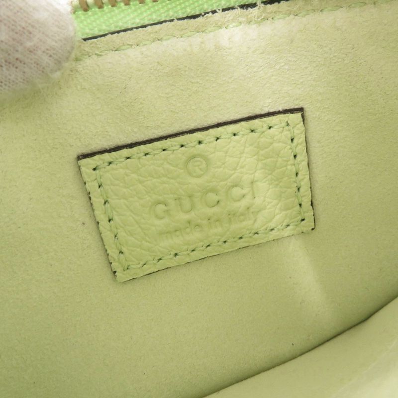 Gucci Logo 725550 Leather Green Coin Case Card Case 0906 Gucci