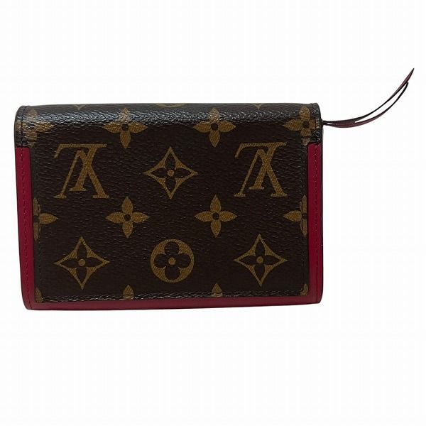 Louis Vuitton Monogram Portefeuille Flore M64588 Bifold Wallet For Women