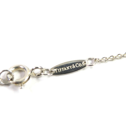  Tiffany & Co By-the-yard Ag925 1P Pink Sapphire Chain Necklace Silver Pink