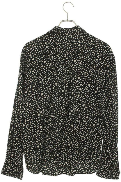Saint Laurent Paris 20SS 520149 Y1a78 Total Rayon Splatter Long Sleeve Shirt