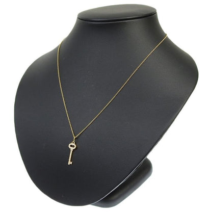 Tiffany & Co Oval Key Diamond Necklace 18K Yellow Gold 750 Yellow Gold Diamond