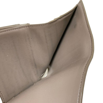 Celine Trifold Wallet Small Tri-fold Wallet Gray Leather