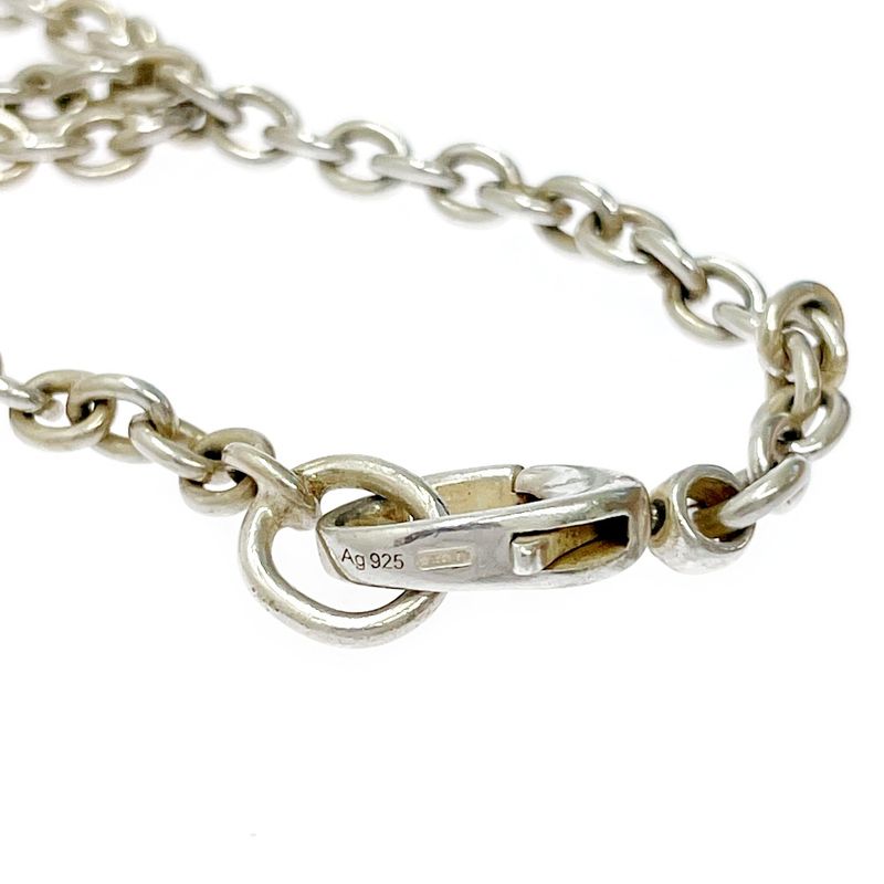 Gucci Silver Interlocking Necklace 26.5g 925 Engraved 331787 Necklace