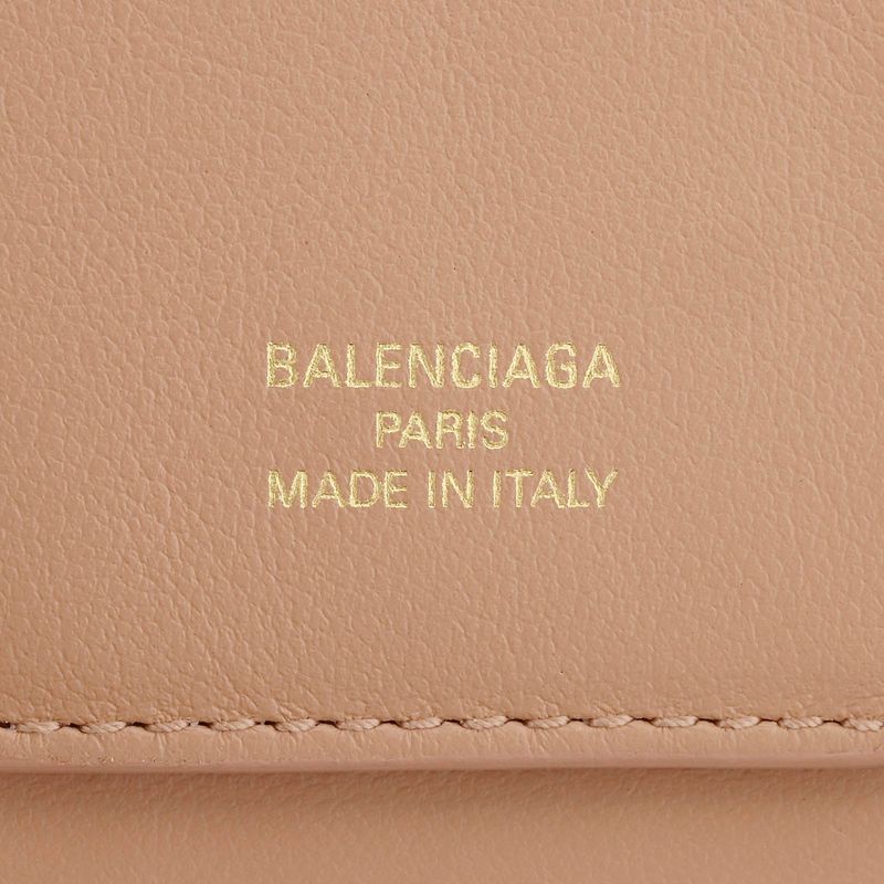 Balenciaga Trifold Wallet Envelope Beige