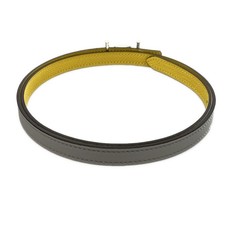 Hermes Belt 75 Ancre / Chaine D'ancre Blue Glacier / Jeanne De Naples Silver