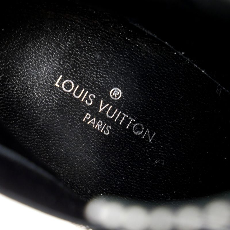 Louis Vuitton Janet Boots Size 36 Canvas Stripe Hickory Short Boots