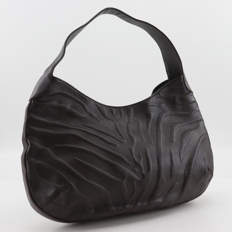 Cartier Panthère Panther Leather Brown Women's Shoulder Bag