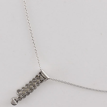 Tiffany & Co Jazz Double Drop Pt950platinum X Diamond Ladies 4.7g Necklace