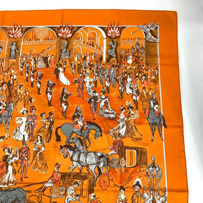 Hermes Carre 90 Scarf Soiree DE GALA Clerc/evening At The Gala