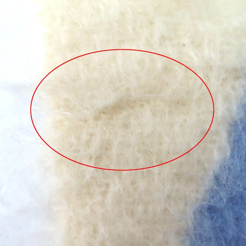 LOEWE Mohair Blend Anagram Logo Patch Fringed Scarf Multi Genuine