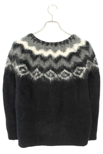 Celine By Edith Liman 19AW 2a122383d Alpaca Wool Fair Isle Cardigan Men's XS