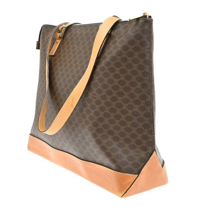 Celine Shoulder Tote Bag PVC Leather Brown 69ka948