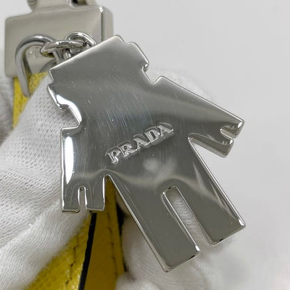 Prada Key Holder Yellow SOLE F0377 2pp040 Never Used