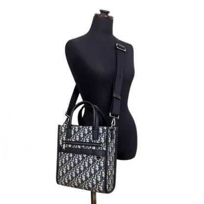 Dior Safari North South Oblique Jacquard Silver Hardware Hand