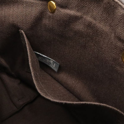 Hermes Hippo Chennai PM Tote Handbag Leather Braided Dark Brown Gold Hardware