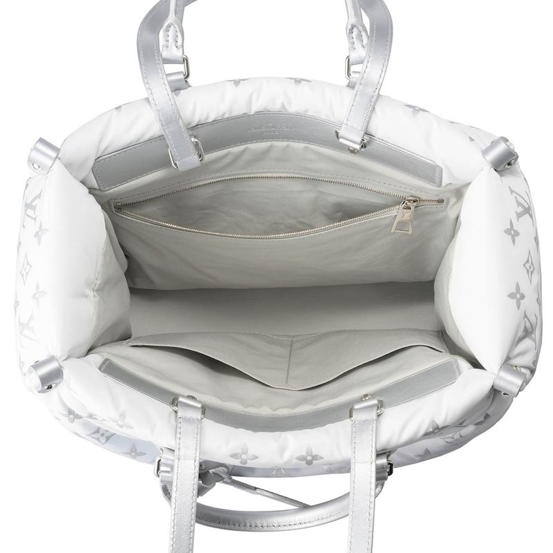 Louis Vuitton Tote Bag On The Go MM Frost/silver