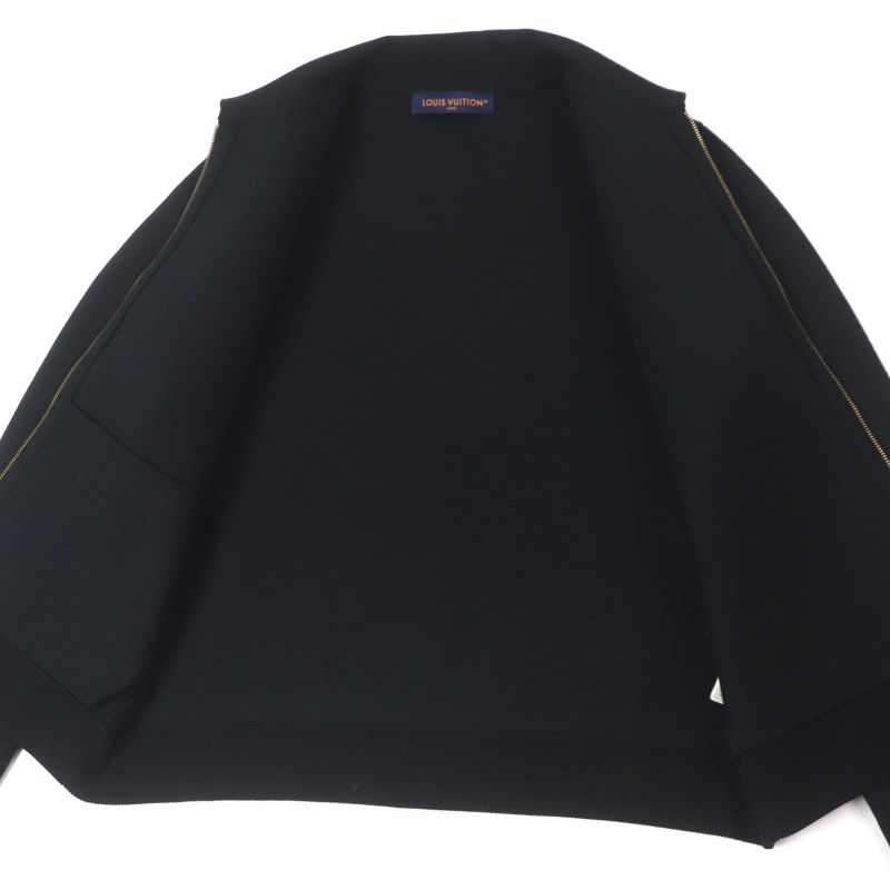 Louis Vuitton 25SS 1afyej Embossed Technical Wool Zip-up Jacket Blouson Black