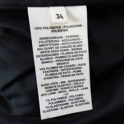 Hermes 2024 4h0178dr Crudo Cell Patch Hooded Down Jacket Black 34 With Hangers