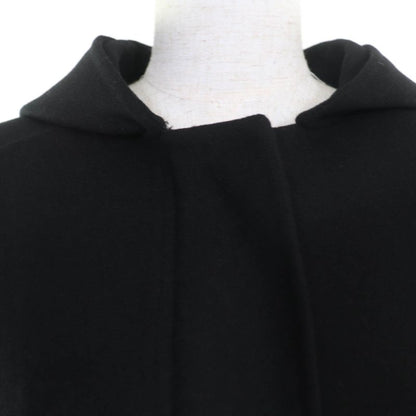 Christian DIOR 010m41a1116 Wool Rabbit Hooded Coat Black 40 Made In Italy