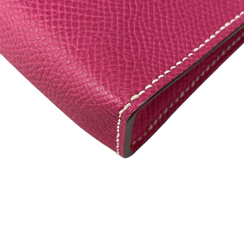 Hermes Handbag Tiny Kelly Rose Tillian Outside Stitching/silver Hardware