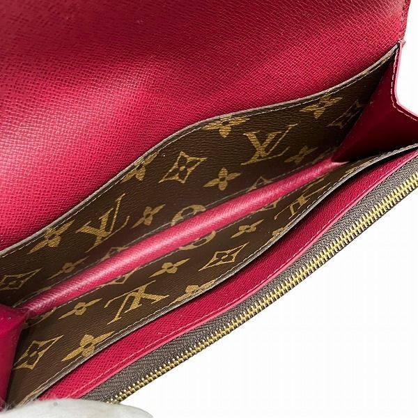 Louis Vuitton Monogram Portefeuille Emily M60697 Fuchsia Long Wallet Women