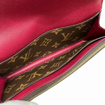 Louis Vuitton Monogram Portefeuille Emily M60697 Fuchsia Long Wallet Women
