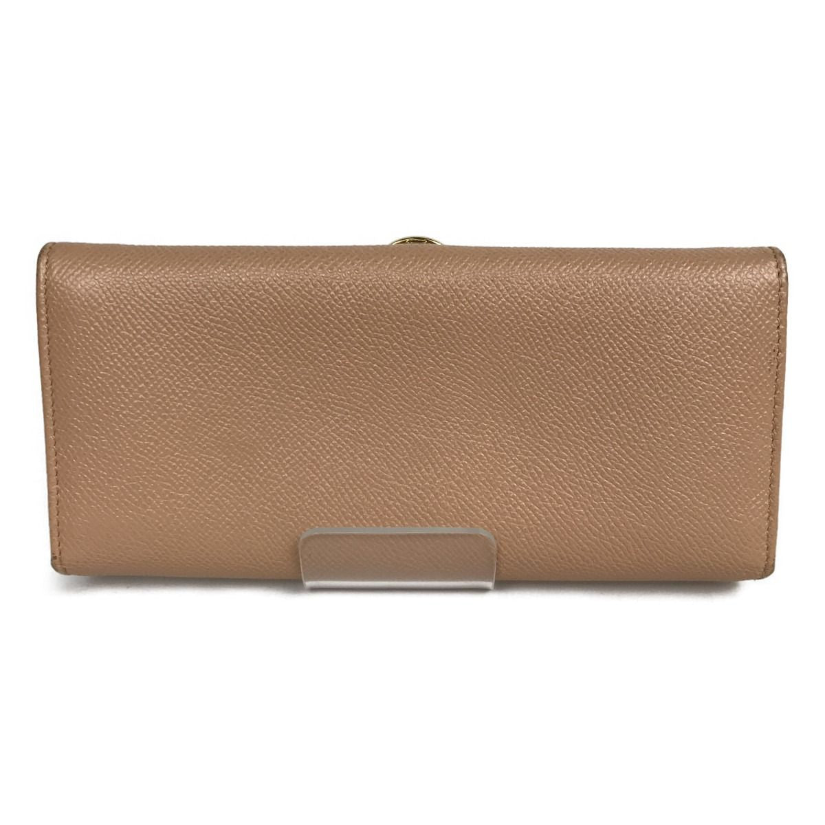 Bvlgari Bifold Long Wallet Bvlgari Bvlgari Leather 291025 Pink Beige