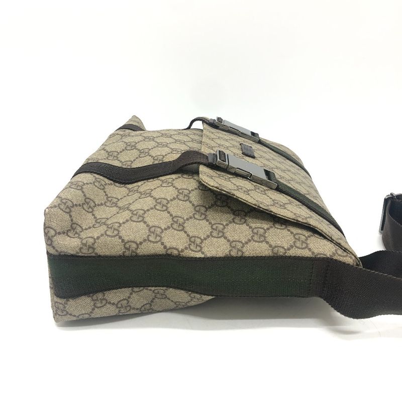 Gucci Shoulder Bag GG Stream 214397 Ggpvc/leather Brown